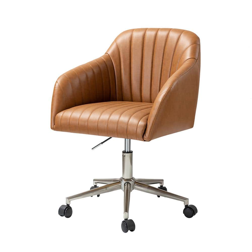 Safavieh Couture Emmeline Swivel Office Chair in Multiple Options SFV4758A  · Perfect Home Offices
