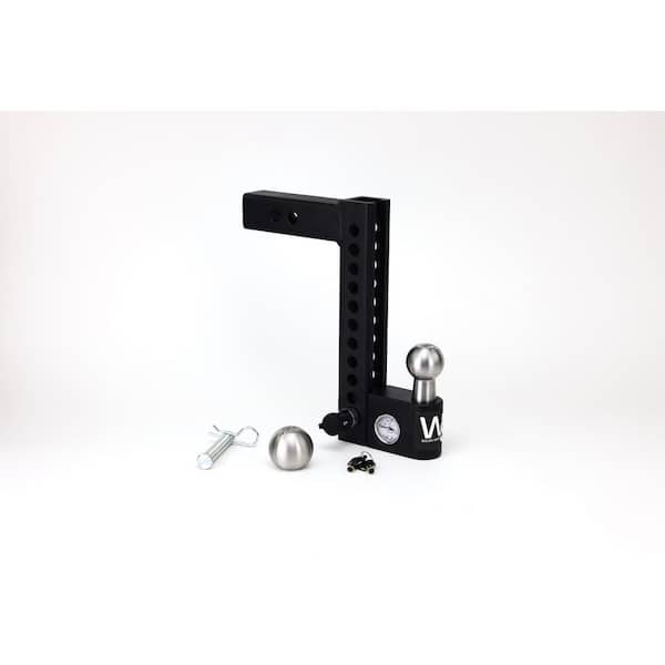 Weigh Safe 10 in. Steel Adjustable Trailer Hitch Ball Mount for 2 in. Receiver w/Weight Scale for Sway Prevention - 12,500 lbs. GTW
