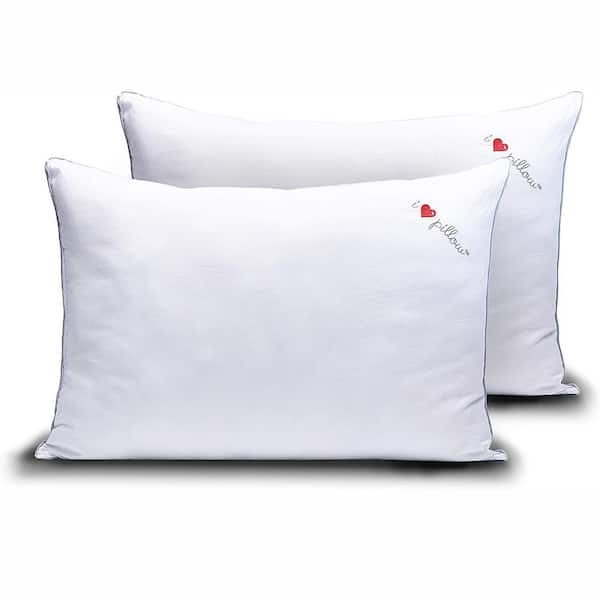 i pillow Cotton Sleeping Cooling Cumulus Queen Sized Pillow, White (2-Pack)