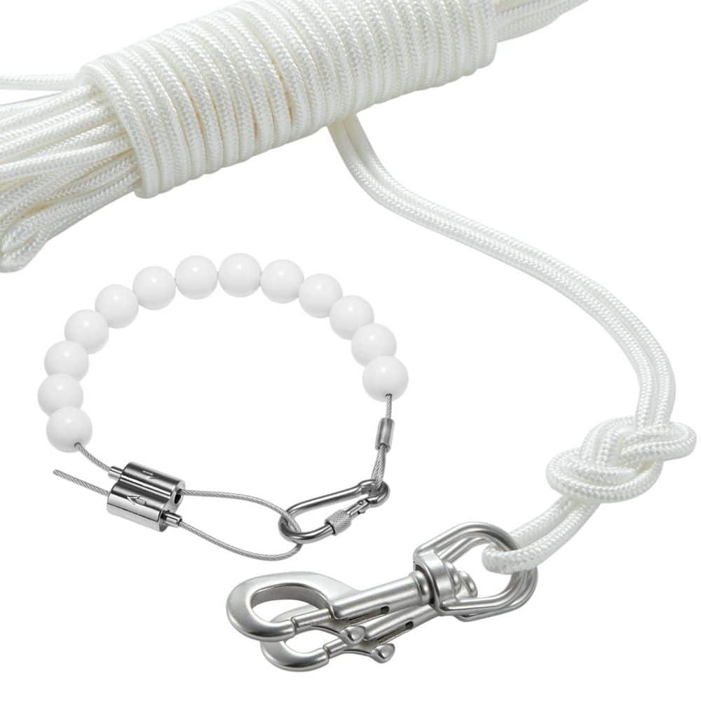 1/4 in. Adjustable Polyester Flagpole Rope Kit with Stainless Steel Swivel Snap Hooks and Retainer Ring price history on PriceWatchPro