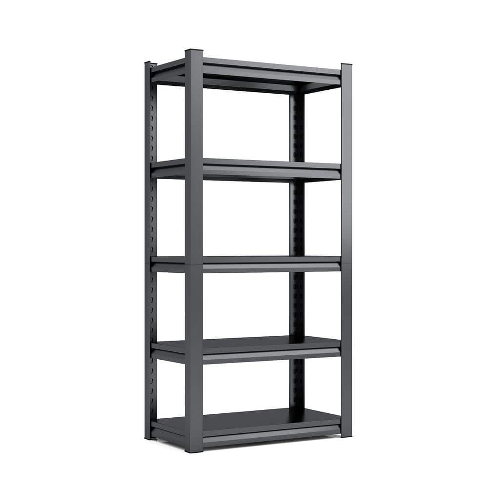 GQB 5-Tier Heavy Duty Storage Rack Adjustable Height, Reinforced layer ...