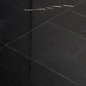 Blackout Nero Marquina 12 in. x 24 in. Polished Marble Floor and Wall Tile (10 sq. ft./Case)
