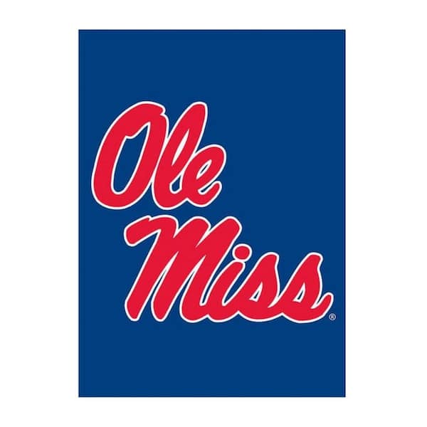 Fan Essentials NCAA 1 ft. x 1-1/2 ft. University of Mississippi 2-Sided ...