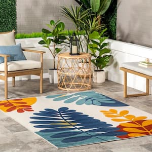 Julissa Colorful Floral Multicolor 8 ft. x 10 ft. Indoor/Outdoor Area Rug
