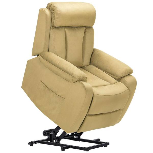 MAYKOOSH Caramel Deluxe Adjustable Power Lift Recliner Chair for