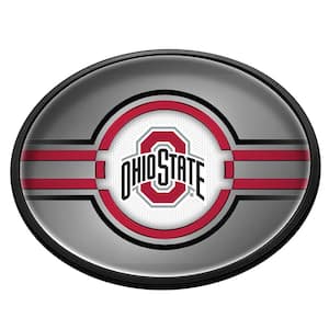 Ohio State Buckeyes: Oval Slimline Lighted Wall Sign 18 in. L x 14 in. W x 2.5 in. D