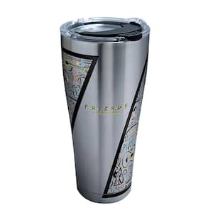 WB Friends Pattern 30 oz. Stainless Steel Tumbler with Lid