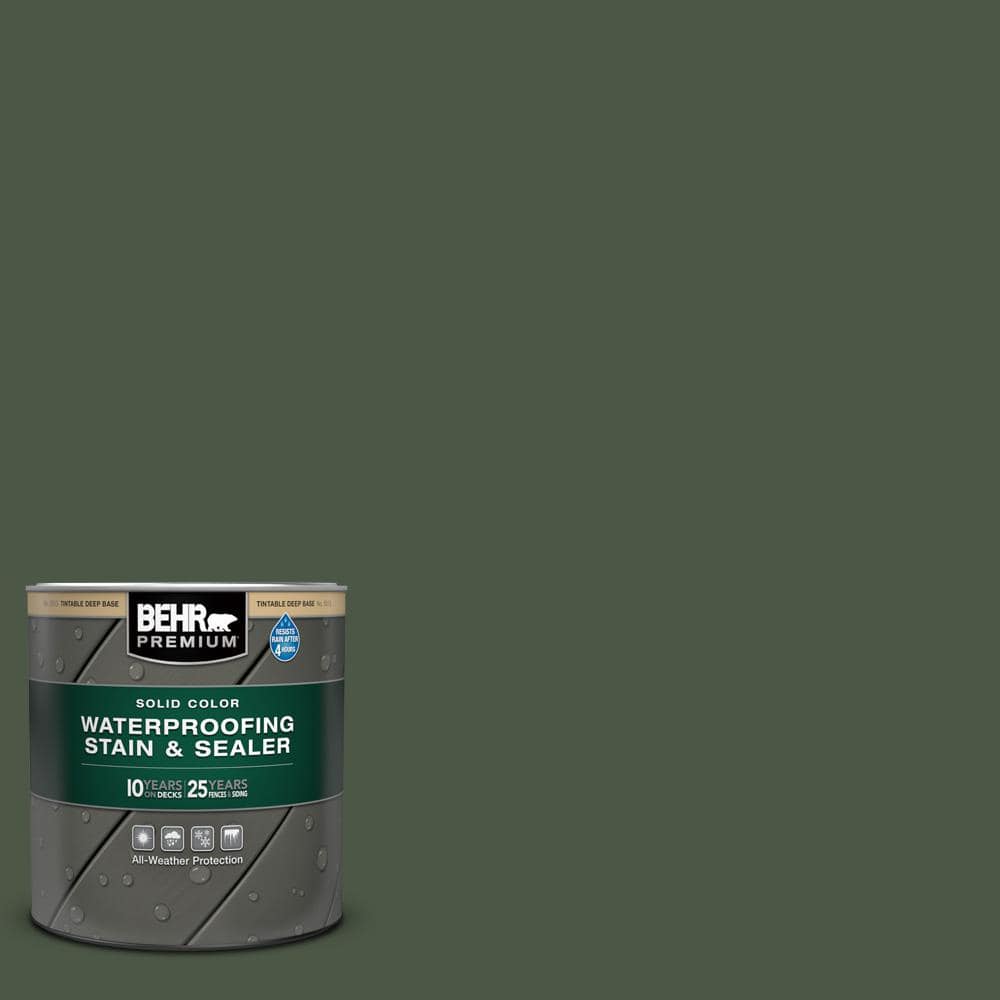 1 qt. #SC-120 Ponderosa Green Solid Color Waterproofing Exterior Wood Stain and Sealer price history on PriceWatchPro