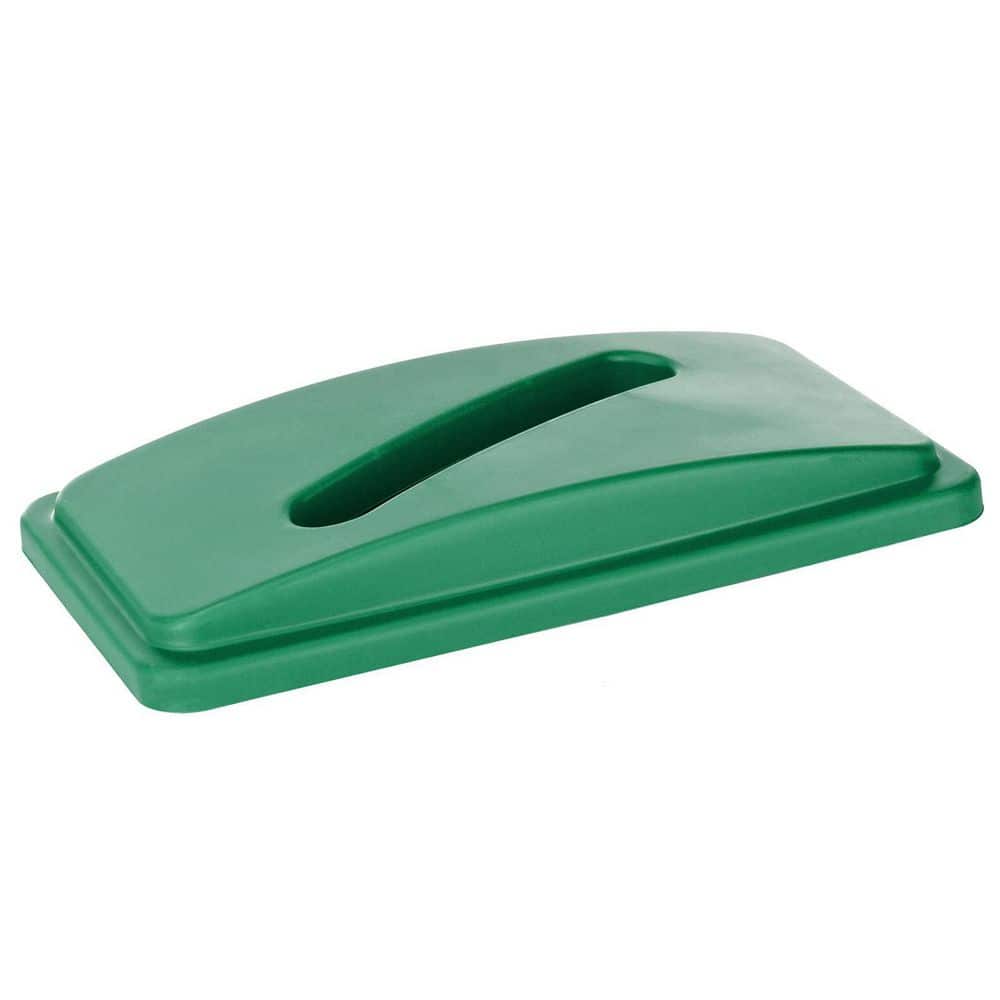 Alpine Industries Green Recycling Bin Lid for 23 Gal. Slim Recycling
