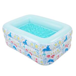 59 in. x 43.3 in. x 23.6 in. Indoor and Outdoor Inflatable Swim Pool for Kids