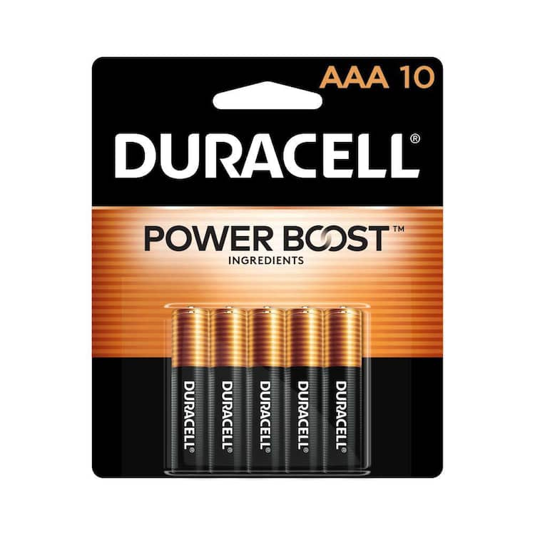 Duracell Coppertop Alkaline AAA Battery (10-Pack), Triple A Batteries