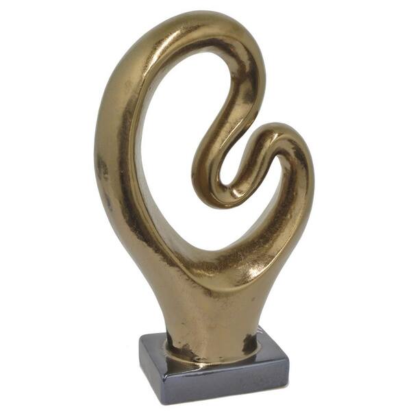 THREE HANDS 17.5 in. Ceramic Sculpture in Bronze