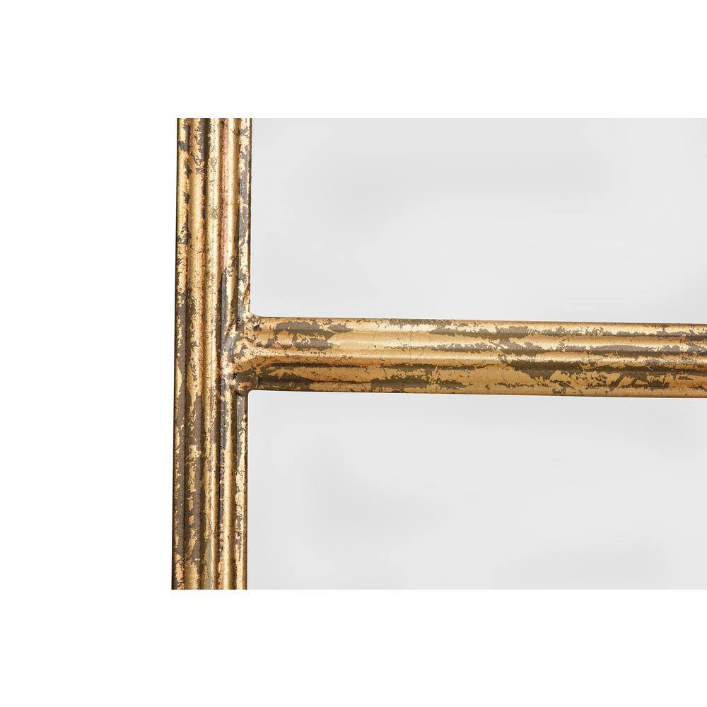 65" Gold Rectangular Metal Framed Wall Mirror