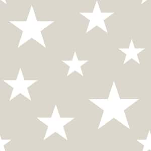 Brown Amira Stars Matte Non-Pasted Wallpaper Sample