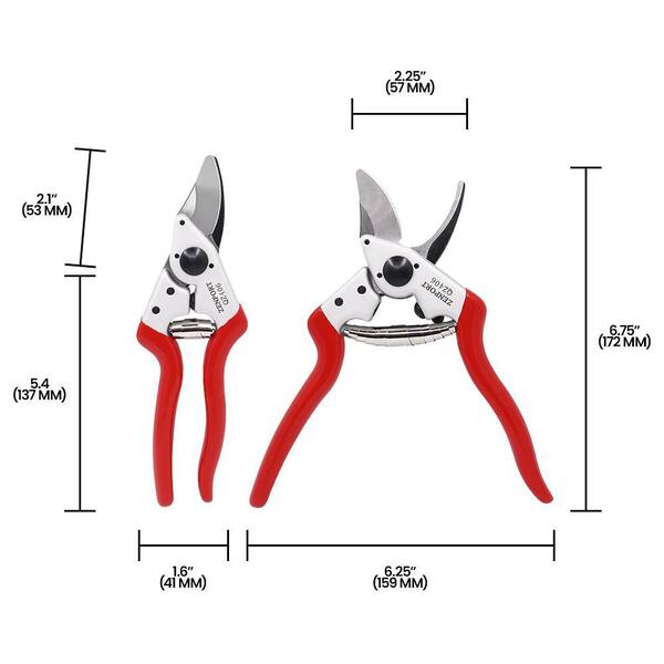ZENPORT 1.75 in. Carbon Steel Ergonomic Professional Bypass