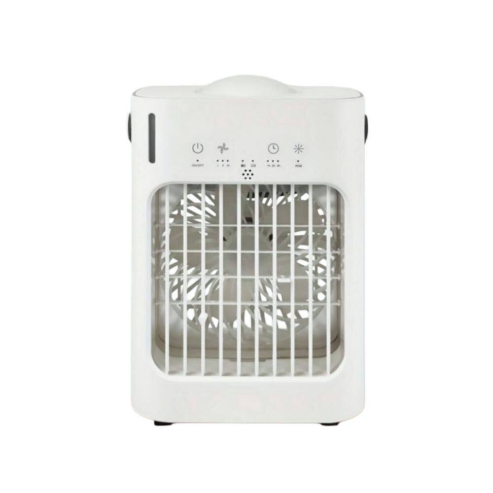 8 in. 3 fan speeds Desk Fan in White with mist cooling and quiet operation price history on PriceWatchPro