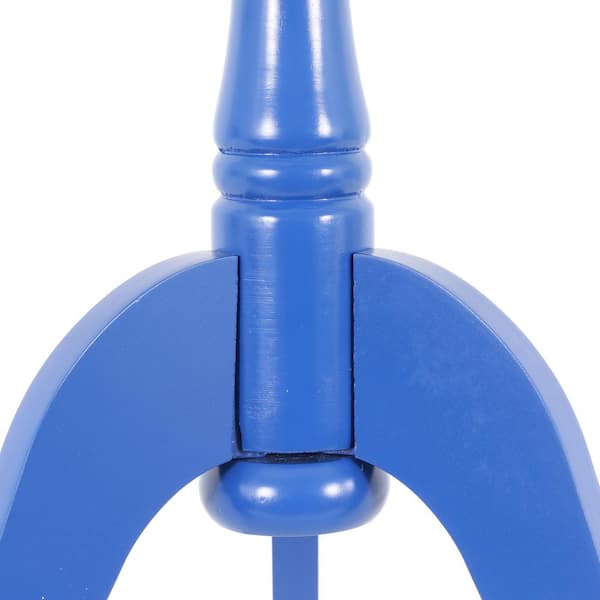 Decor Therapie Akzenttisch Halbrund | Antik-Marineblau, Mit Ablage | Platzsparend, Für Wohnzimmer, Flur, Schlafzimmer