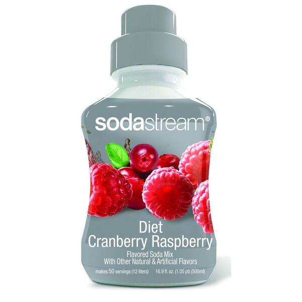 SodaStream 500ml Soda Mix - Diet Cranberry-Raspberry (Case of 4)-DISCONTINUED