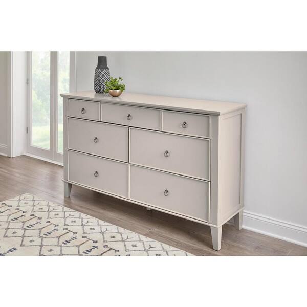 Stylewell Grantley Riverbed Taupe Wood, Richmond 7 Drawer Dresser