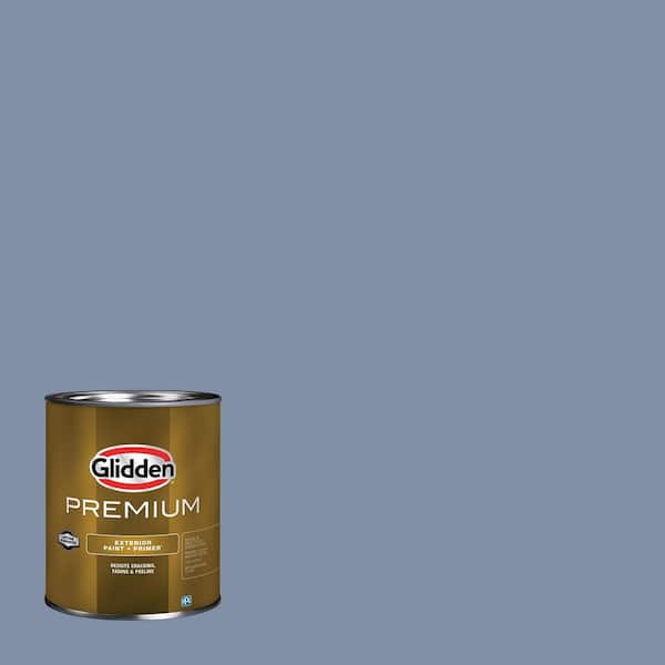 Glidden Premium 1 qt. PPG1164-5 Blueberry Muffin Exterior Latex Paint