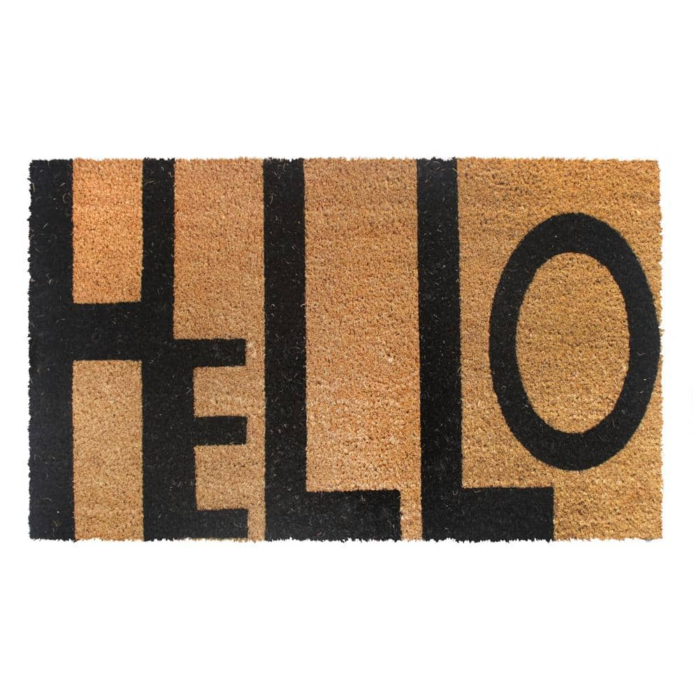 Calloway Mills 107372436 Modern Natural Welcome Doormat 24 x 36