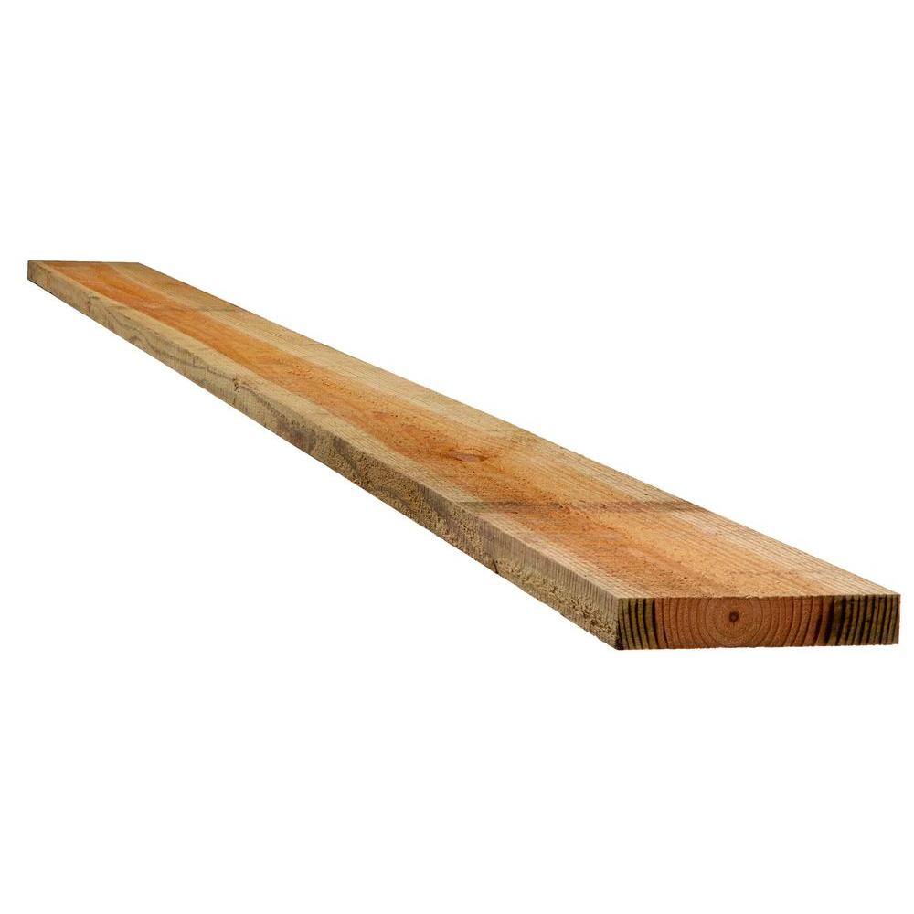 ProWood 1 In X 6 In X 16 Ft Rough Pressure Treated Corral Board 