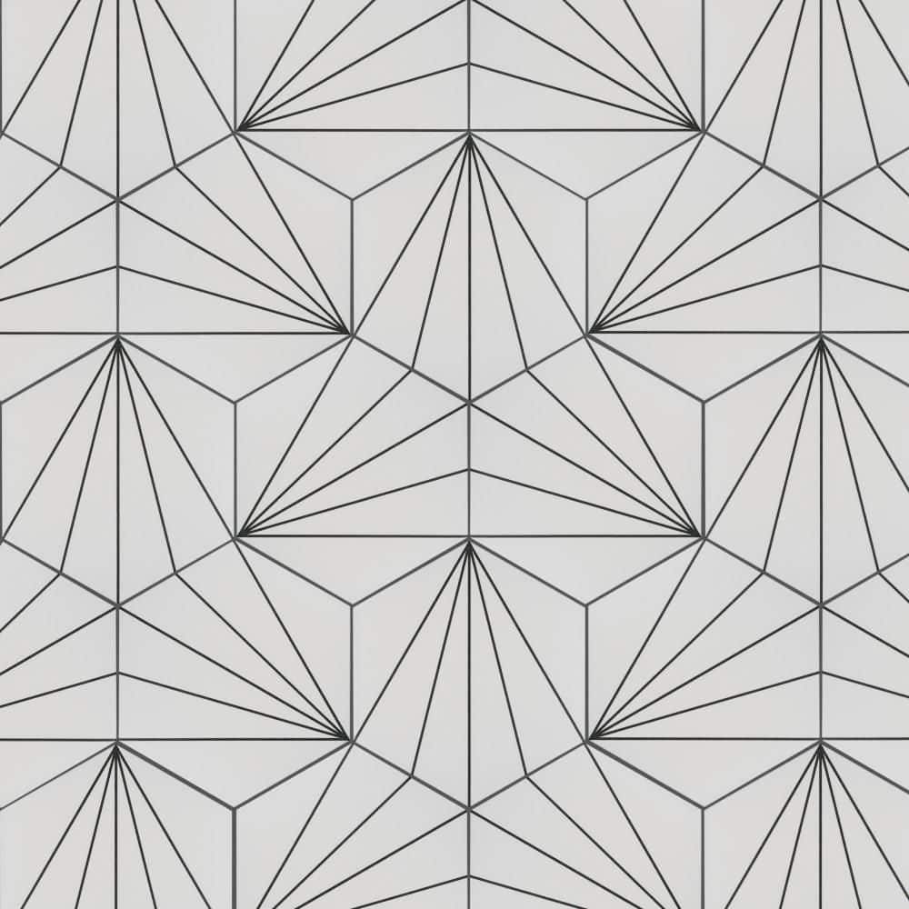 Aster Hex Blanco 9 in. x 10 in. Porcelain Floor and Wall Tile (6.89 sq. ft./Case) price history on PriceWatchPro