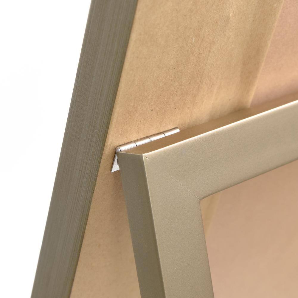 Moderno 64" Beveled Full Length Mirror with Wooden Frame