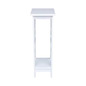 36 in. H White Plant Stand