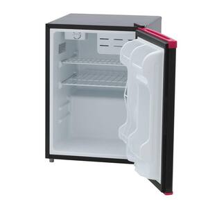 2.4 cu. ft. Mini Refrigerator in Black and Pink with Dry-Erase Board Door, Energy Star