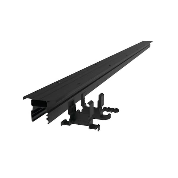 RDI Avalon 6 ft. Aluminum Oberon Top Rail in Satin Black