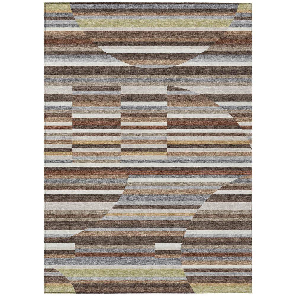 Chantille Machine Washable Indoor/Outdoor Abstract ACN2600 Fudge 5 ft. x 7 ft. 6 in. Area Rug price history on PriceWatchPro