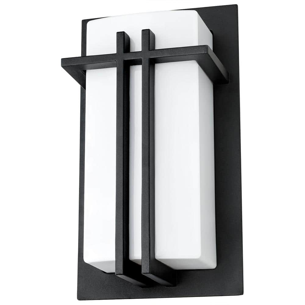 1-Light Black Modern Rectangular Indoor E26 Base Wall Lantern Light Sconce Fixture price history on PriceWatchPro