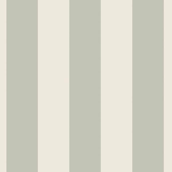 Classic Stripe Green Fennel Seed Wallpaper Sample