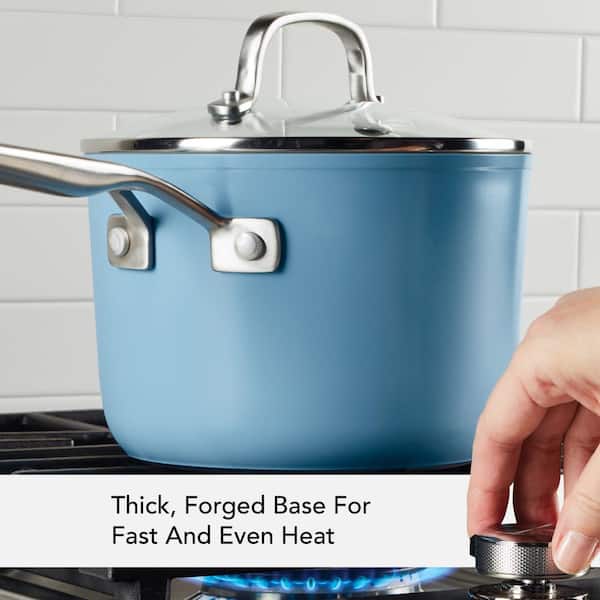 KitchenAid 8-Piece Steel Blue Stoneware Baking Dish Set + Reviews