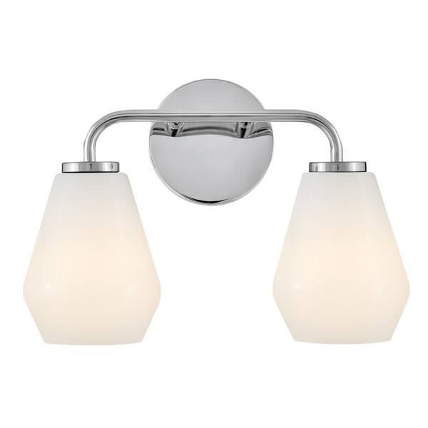 LARK - Gio 14.75 in. 2 Light Chrome Vanity Light