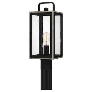 Bramshaw 1-Light Matte Black Outdoor Post Lantern