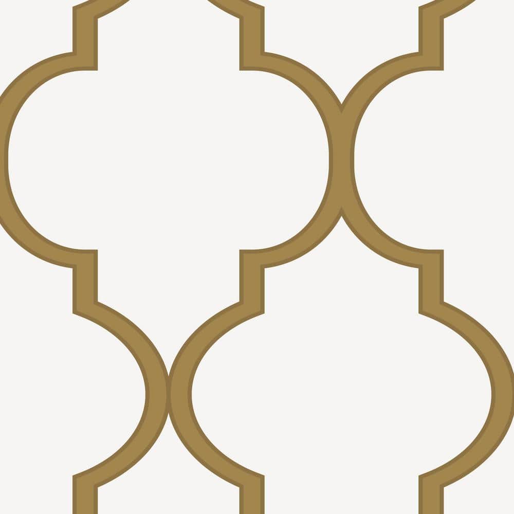Moroccan Gold Peel and Stick Vinyl Wallpaper