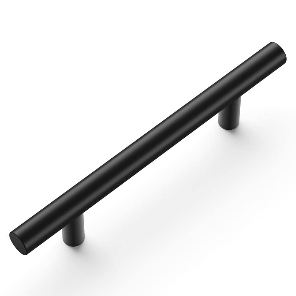 Matte Black Aluminum Bar Pulls with Mounting Hardware, 3-3/4 Inch