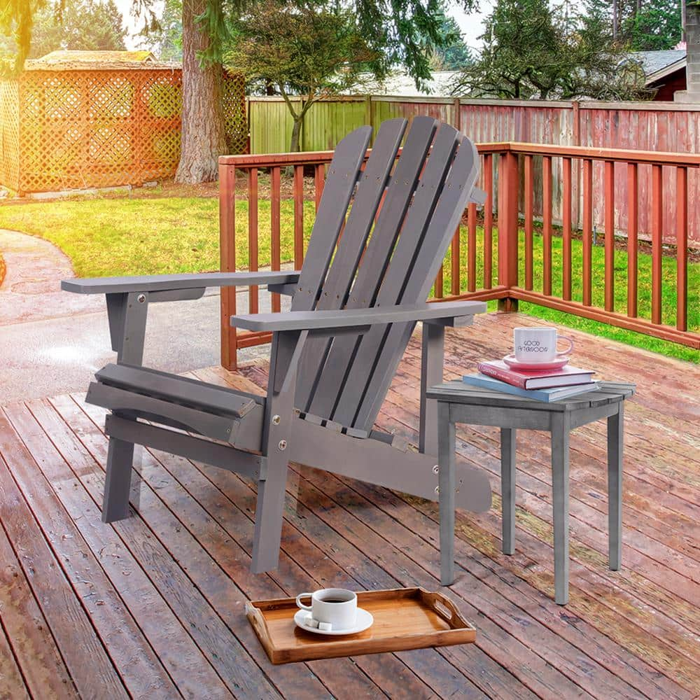 HOTEBIKE Solid Wood Adirondack Chair Premium Outdoor Patio Furniture   Wood Adirondack Chairs Ling10307 64 1000 