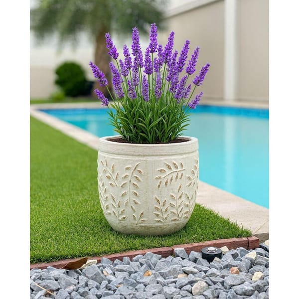 Guia 14.5 in. W x 13 in. H 22 qt. Indoor/Outdoor Ceramic