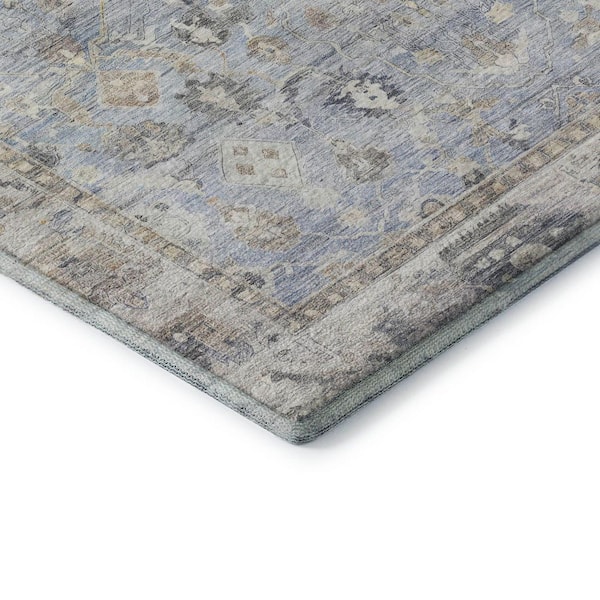 Mayfield Premium Machine Washable Abstract AMF1772 Sky 10 ft. x 14 ft. Area Rug