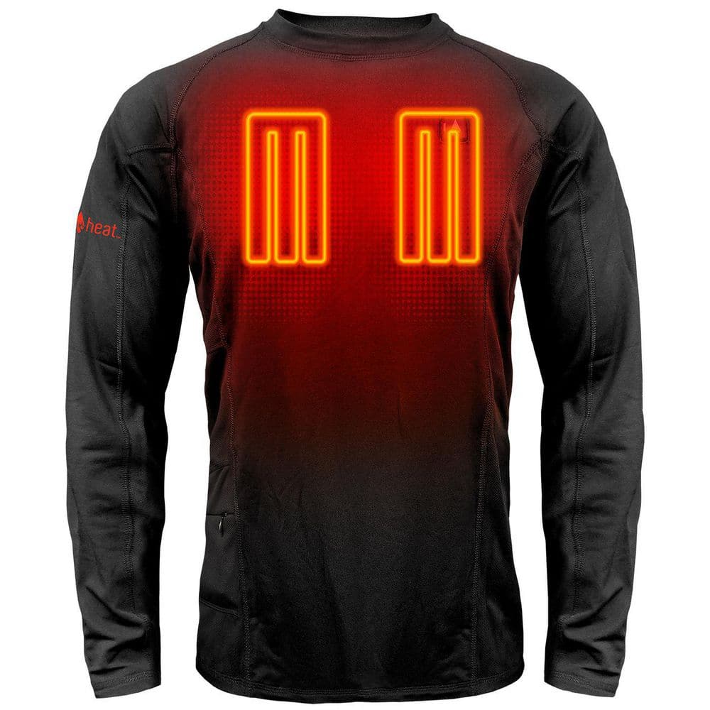 Men's Large Black Long Sleeved Heated Base Layer Shirt price history on PriceWatchPro