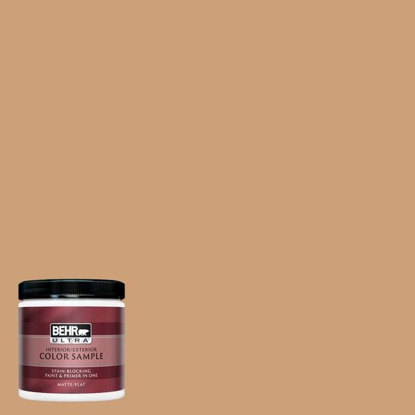 BEHR ULTRA 8 oz. #UL140-19 Kenya Matte Interior/Exterior Paint and Primer in One Sample