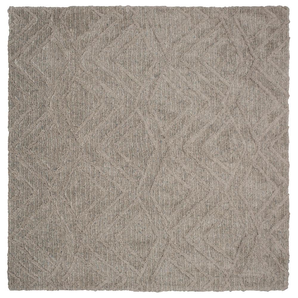 Mohawk Home Zafi Gray 8 ft. x 8 ft. Square Shag Area Rug 683719 - The ...