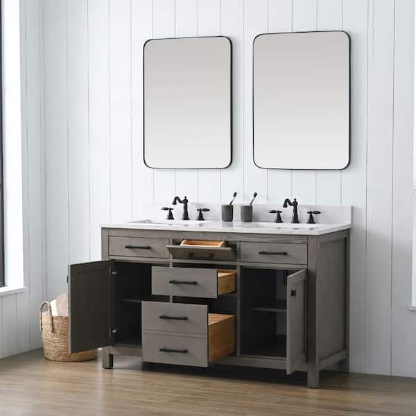 SUDIO Jasper 54 in. W x 22 in. D x 34 in. H Bath Vanity in