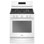 5.8 cu. ft. Gas Freestanding Range in White with Frozen Bake Technology