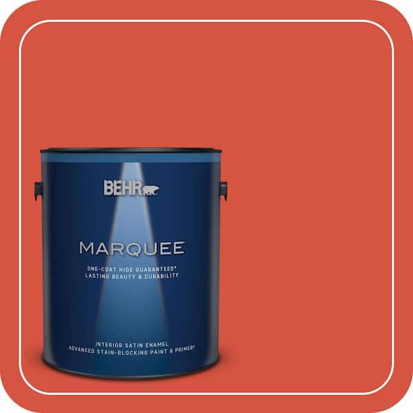 BEHR MARQUEE 1 gal. #T18-12 Spirit Warrior Satin Enamel Interior Paint & Primer