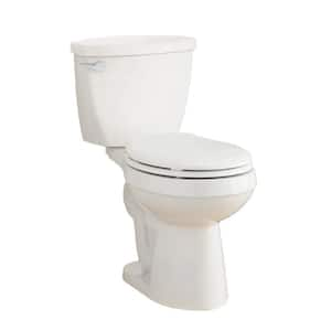 Bradenton 1.28 GPF 2-piece Single Flush Round Toilet In White Seat Included