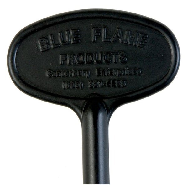 Blue Flame 8 in. Universal Gas Valve Key in Flat Black
